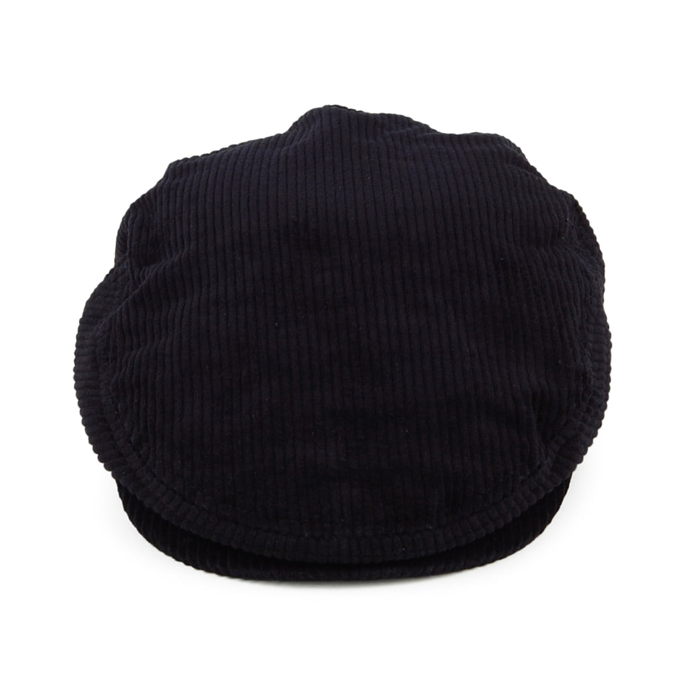 Brixton Hats Hooligan Corduroy Lightweight Flat Cap - Washed Navy