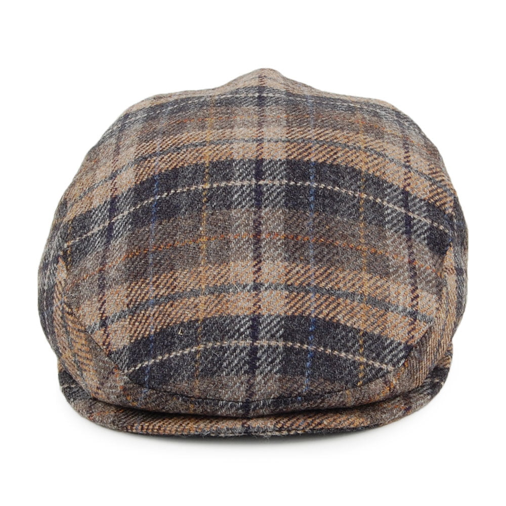 City Sport Plaid Wool & Cashmere Flat Cap - Black-Beige