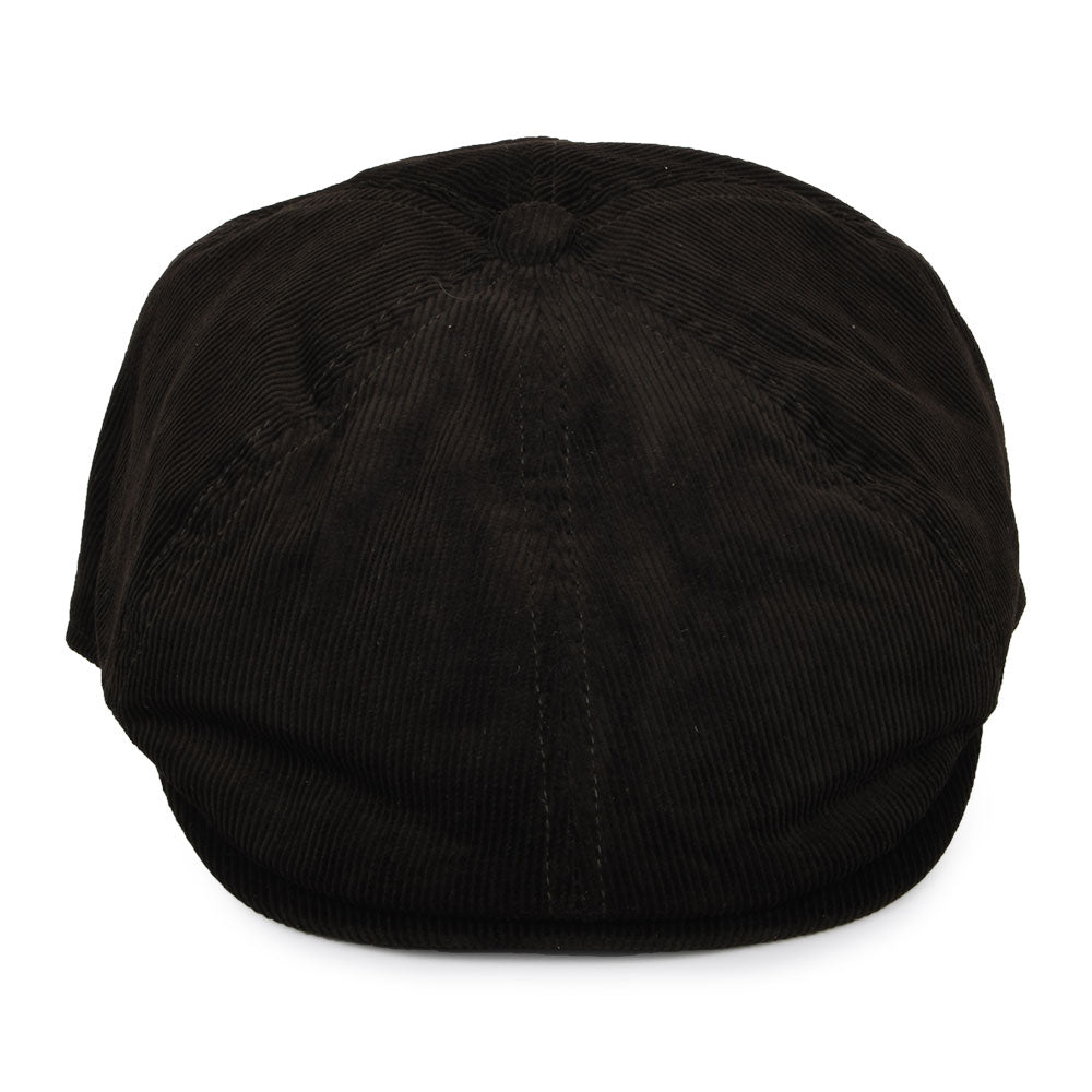 Barbour Hats Nelson Cotton Corduroy Newsboy Cap - Dark Olive