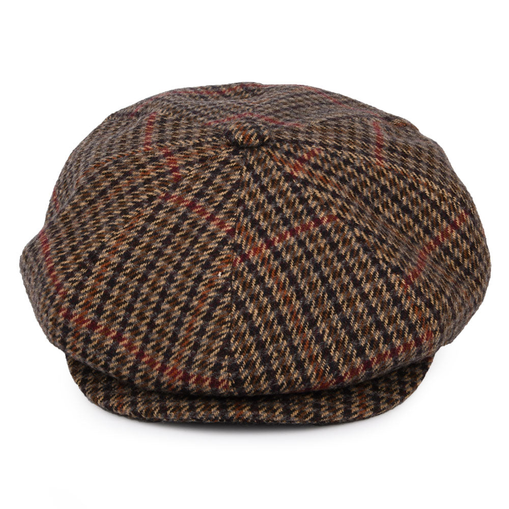 Bailey Hats Galvin Plaid Newsboy Cap - Black-Tan