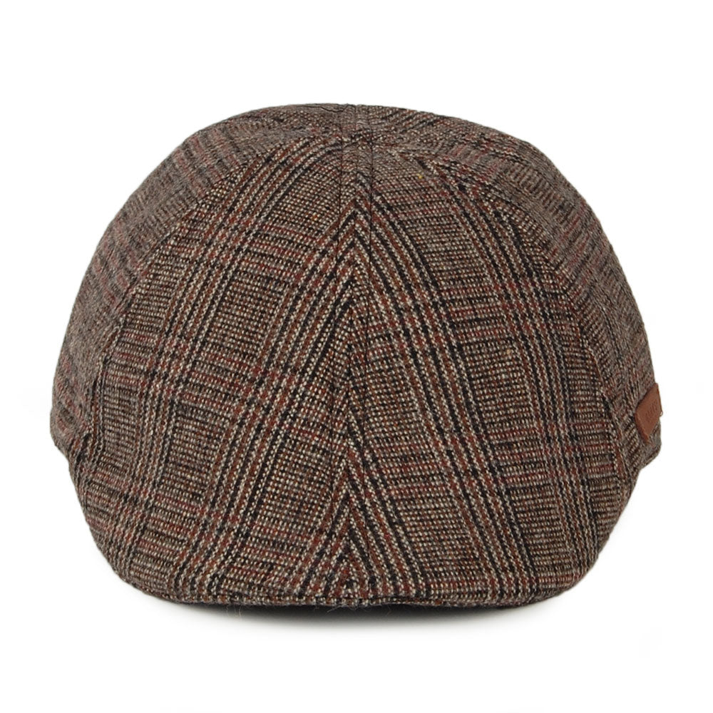 Barts Hats Mr. Mitchell Plaid Duckbill Flat Cap - Brown