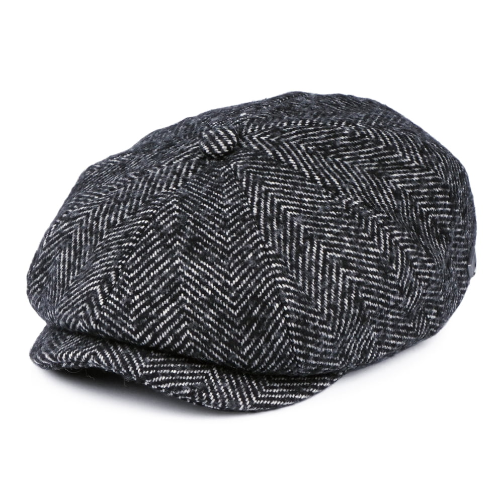 Brixton Hats Brood Baggy Newsboy Cap - Black-White – Village Hats