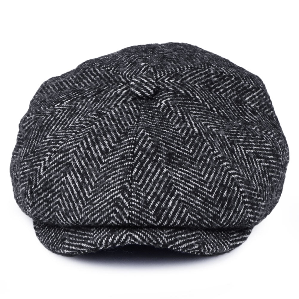 Brixton Hats Brood Baggy Newsboy Cap - Black-White