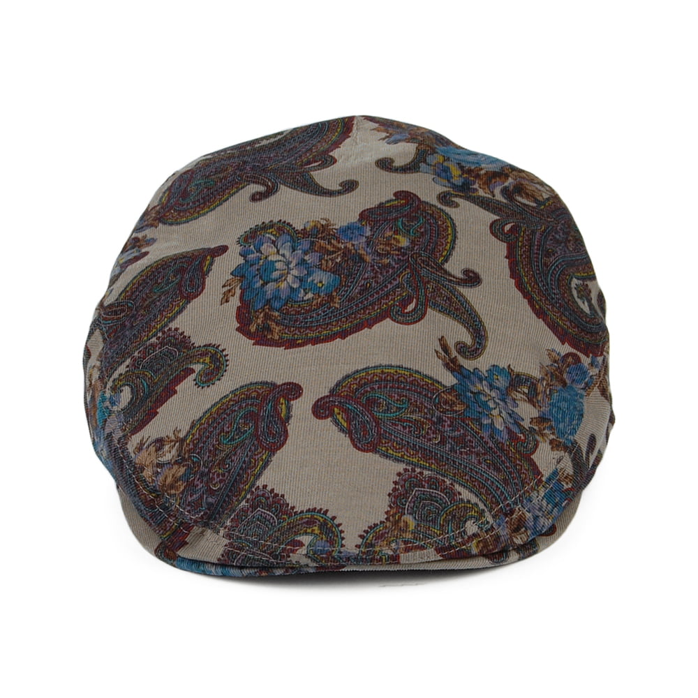 City Sport Paisley Flat Cap - Tan