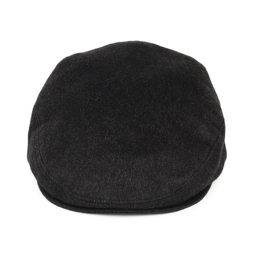 City Sport Pure Cashmere Flat Cap - Charcoal