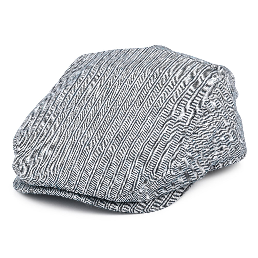 Barbour Hats Fulton Herringbone Flat Cap - Blue – Village Hats