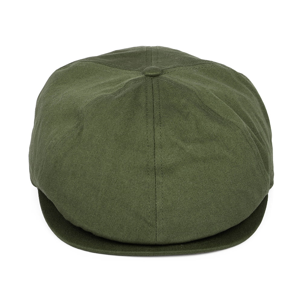 Barbour Hats Finnean Cotton Newsboy Cap - Olive