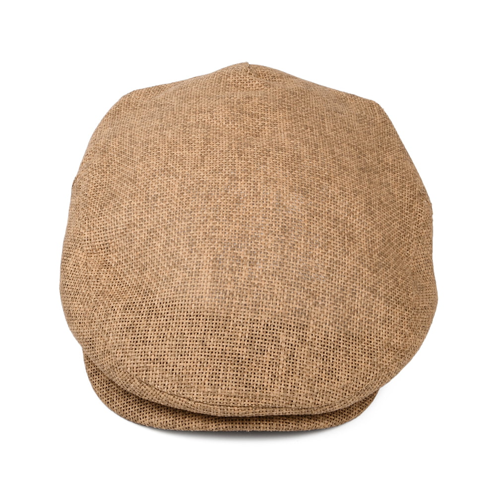 Brixton Hats Hooligan Straw Flat Cap - Tan