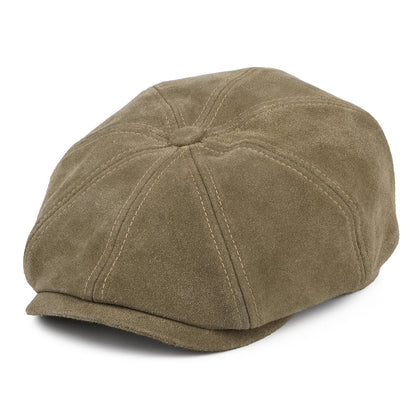 Stetson Hats Suede Newsboy Cap - Light Brown