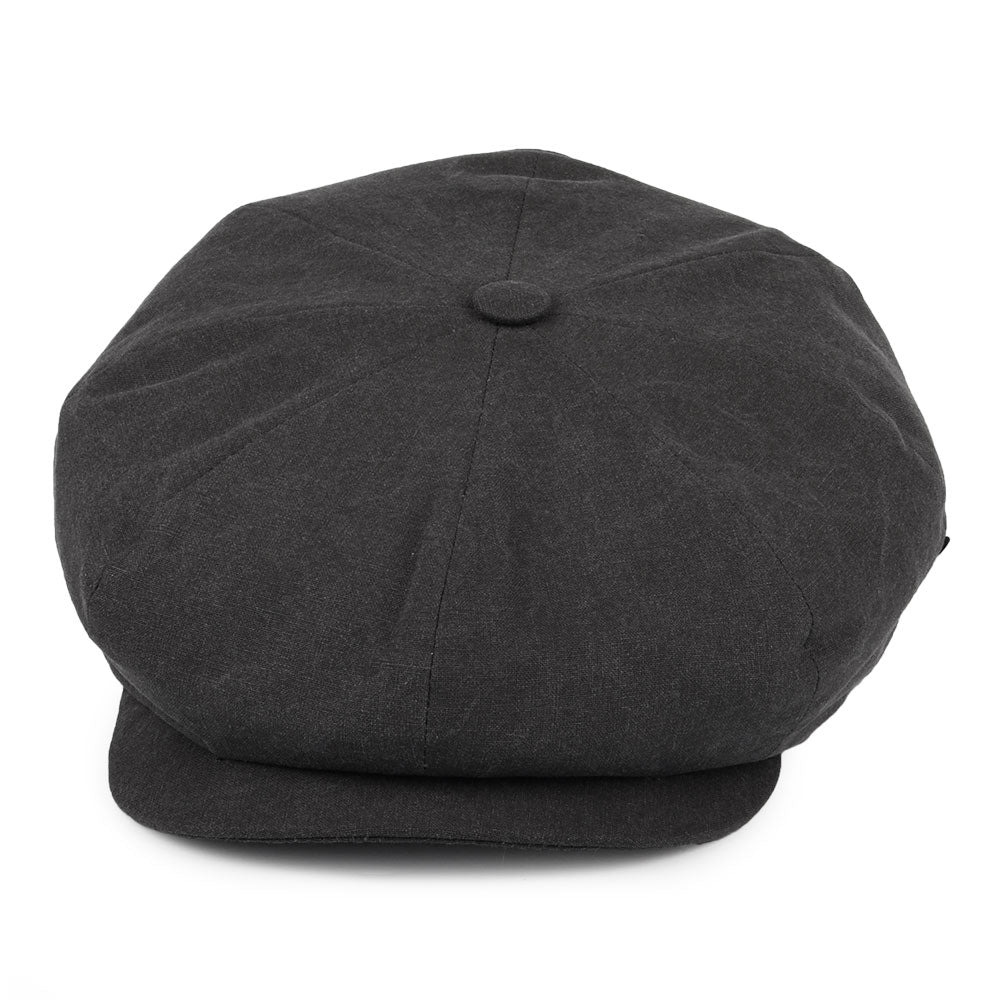 City Sport Washed Cotton Newsboy Cap - Charcoal