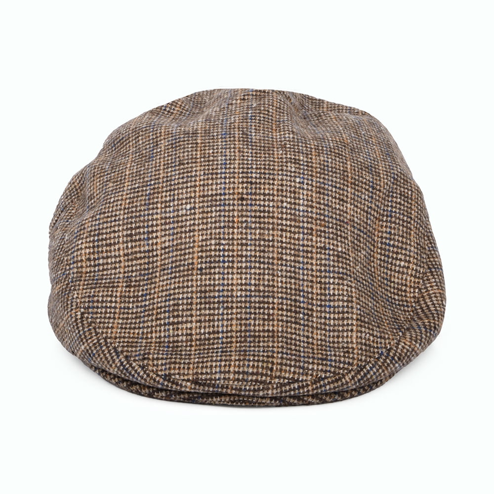 Barbour Hats Wilkin Check Flat Cap - Beige-Multi