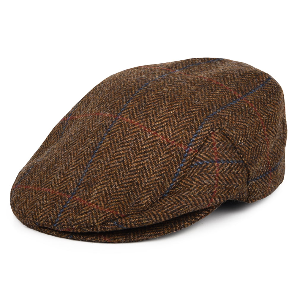 Barbour Hats Cairn Waterproof Wool Flat Cap - Brown