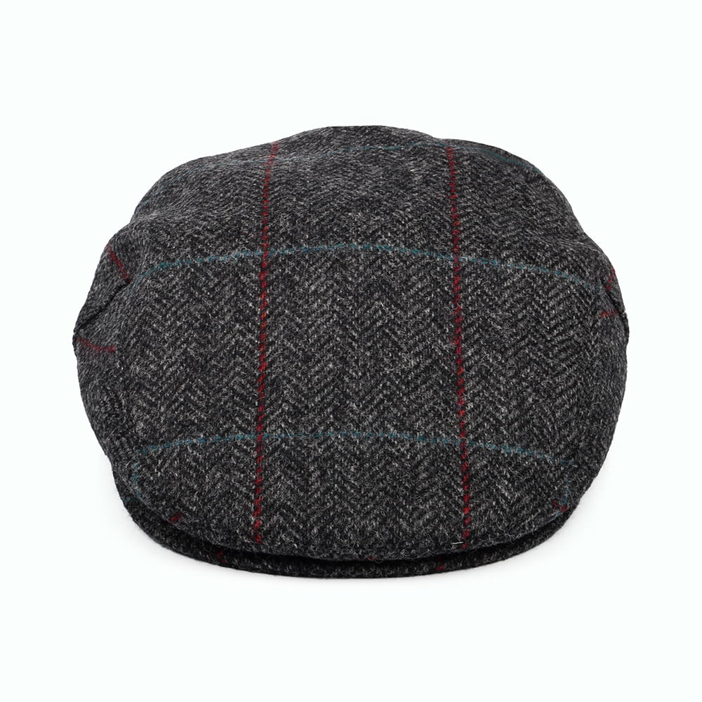 Barbour Hats Cairn Waterproof Wool Flat Cap - Charcoal