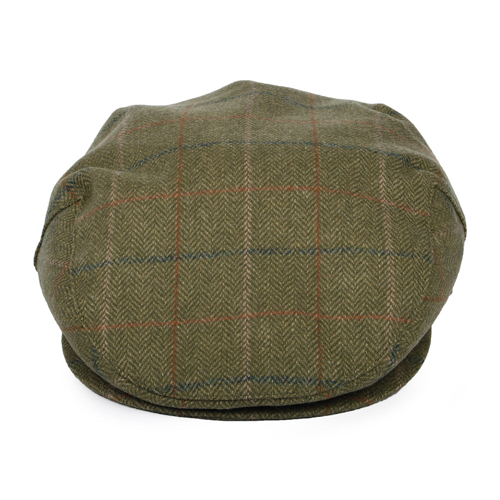 Barbour Hats Moorhen Waterproof Wool Flat Cap - Olive