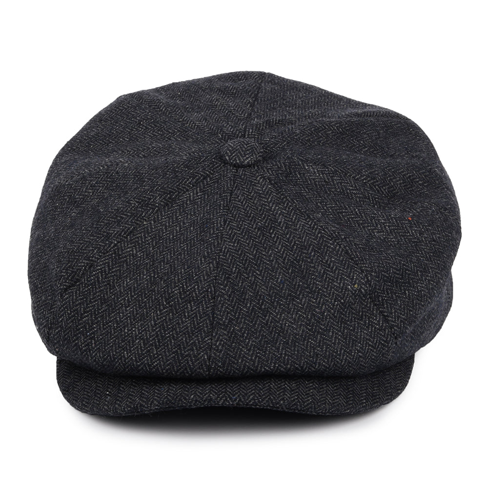 Brixton Hats Brood Baggy Newsboy Cap - Navy-White