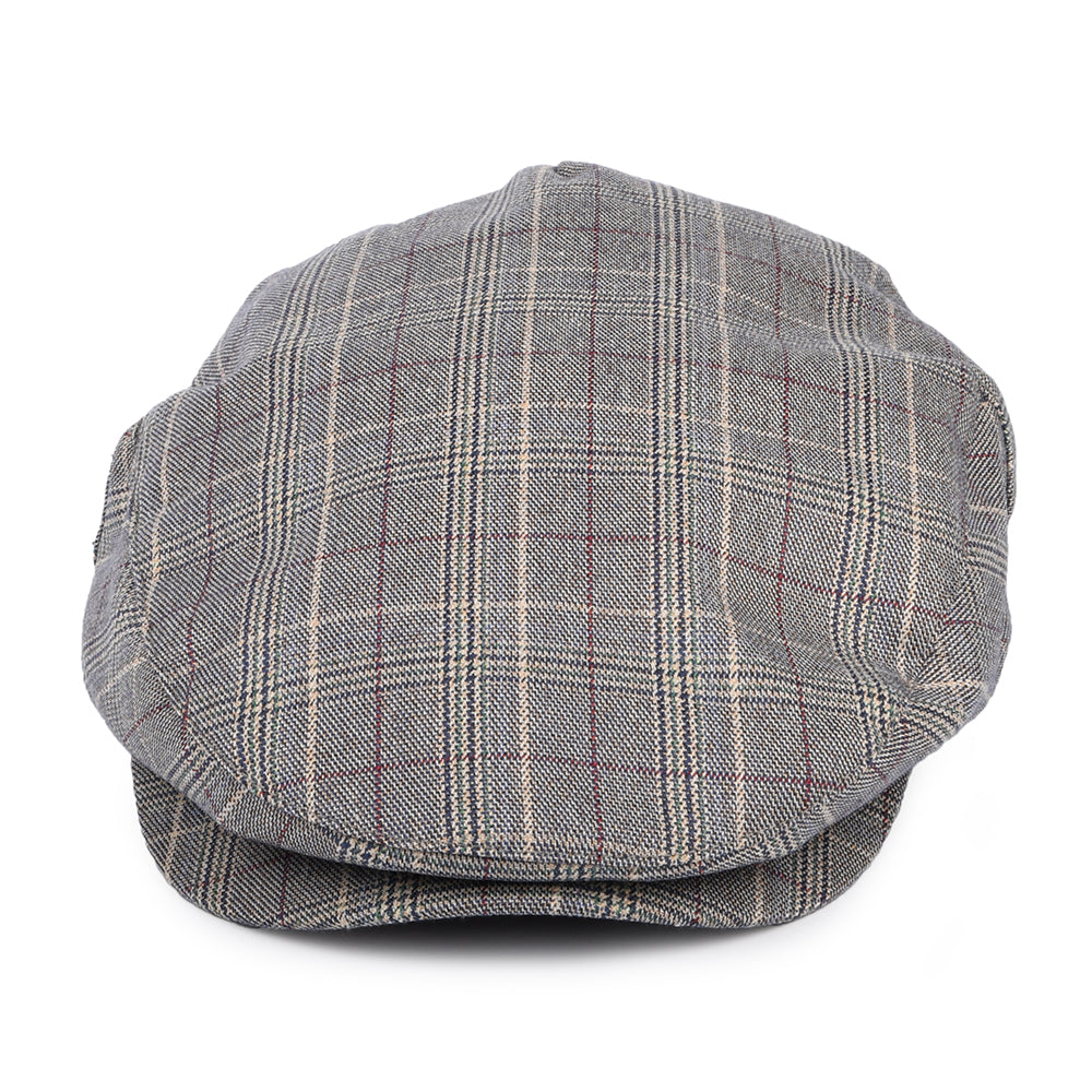 Brixton Hats Hooligan Checked Flat Cap - Slate Blue