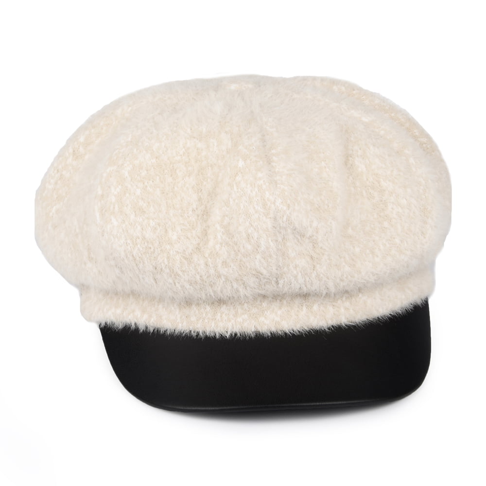 Betmar Hats Fabienne Baker Boy Cap - Winter White