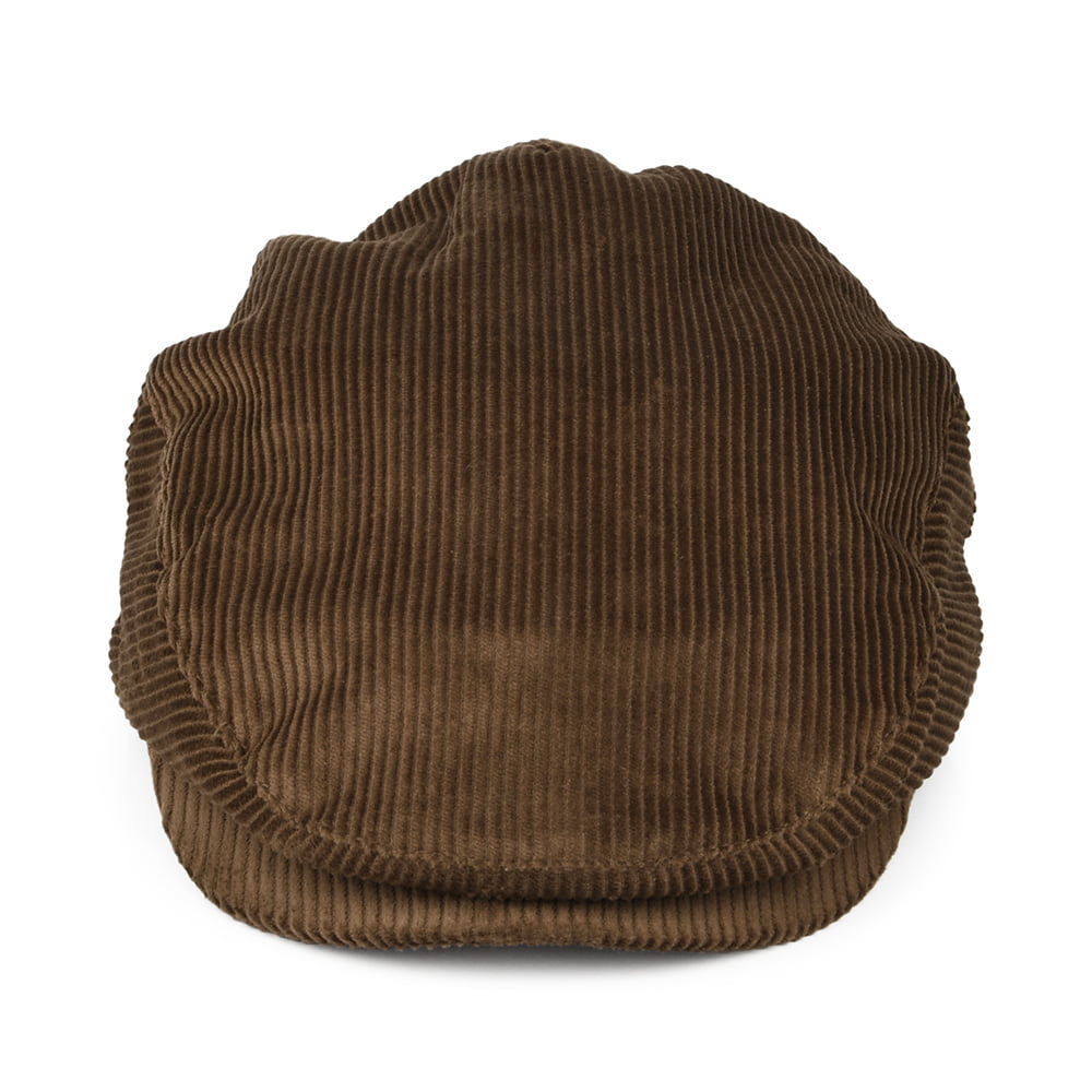 Brixton Hats Hooligan Corduroy Flat Cap - Brown