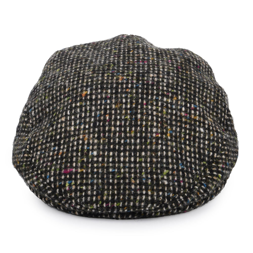 City Sport Donegal Tweed Speckled Flat Cap - Black-Tan-Multi