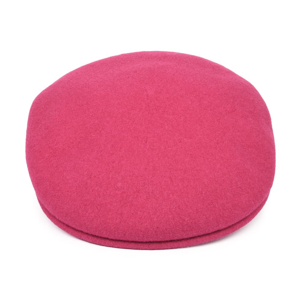 Kangol 504 Wool Flat Cap - Hot Pink