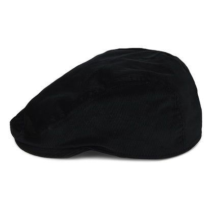 Kangol Corduroy Flat Cap - Black