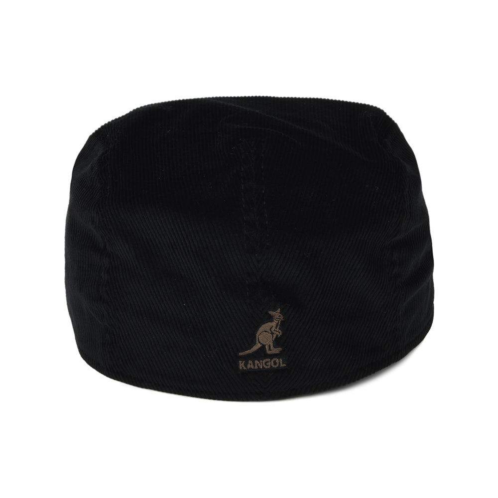 Kangol Corduroy Flat Cap - Black