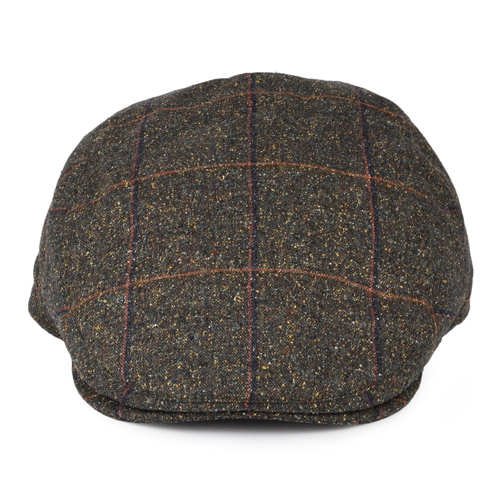 Failsworth Hats Mallalieus Silk-Cotton Mix Sports Flat Cap - Loden