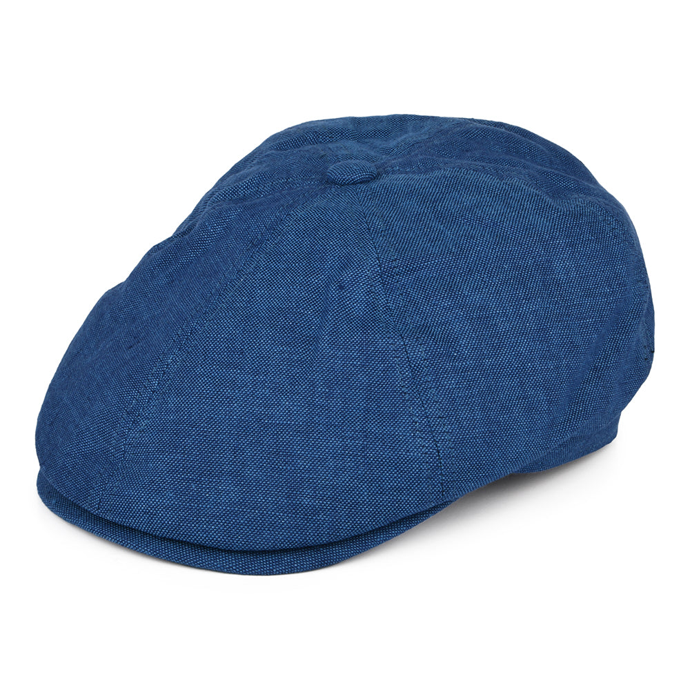 Failsworth Hats Hudson Irish Linen Newsboy Cap - Blue – Village Hats