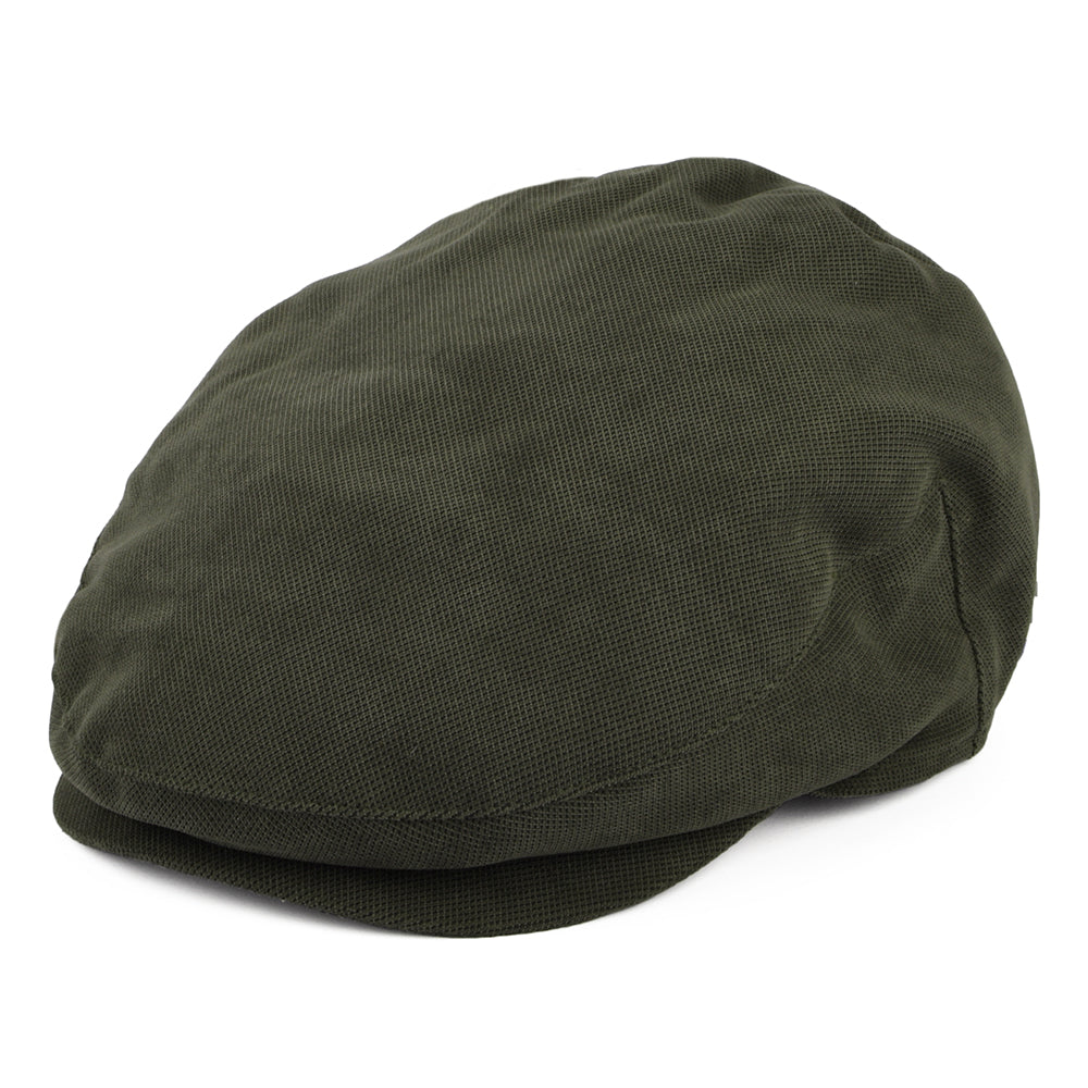 Barbour Hats Beaufort Waterproof Flat Cap With Earflaps - Dark Olive ...