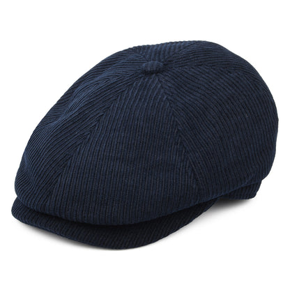 Barbour Hats Thorns Corduroy Newsboy Cap - Navy Blue