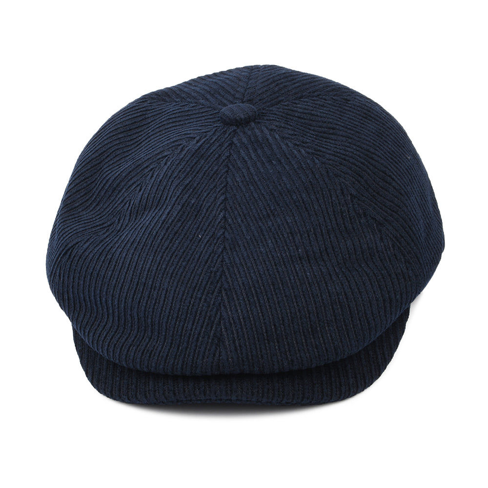 Barbour Hats Thorns Corduroy Newsboy Cap - Navy Blue