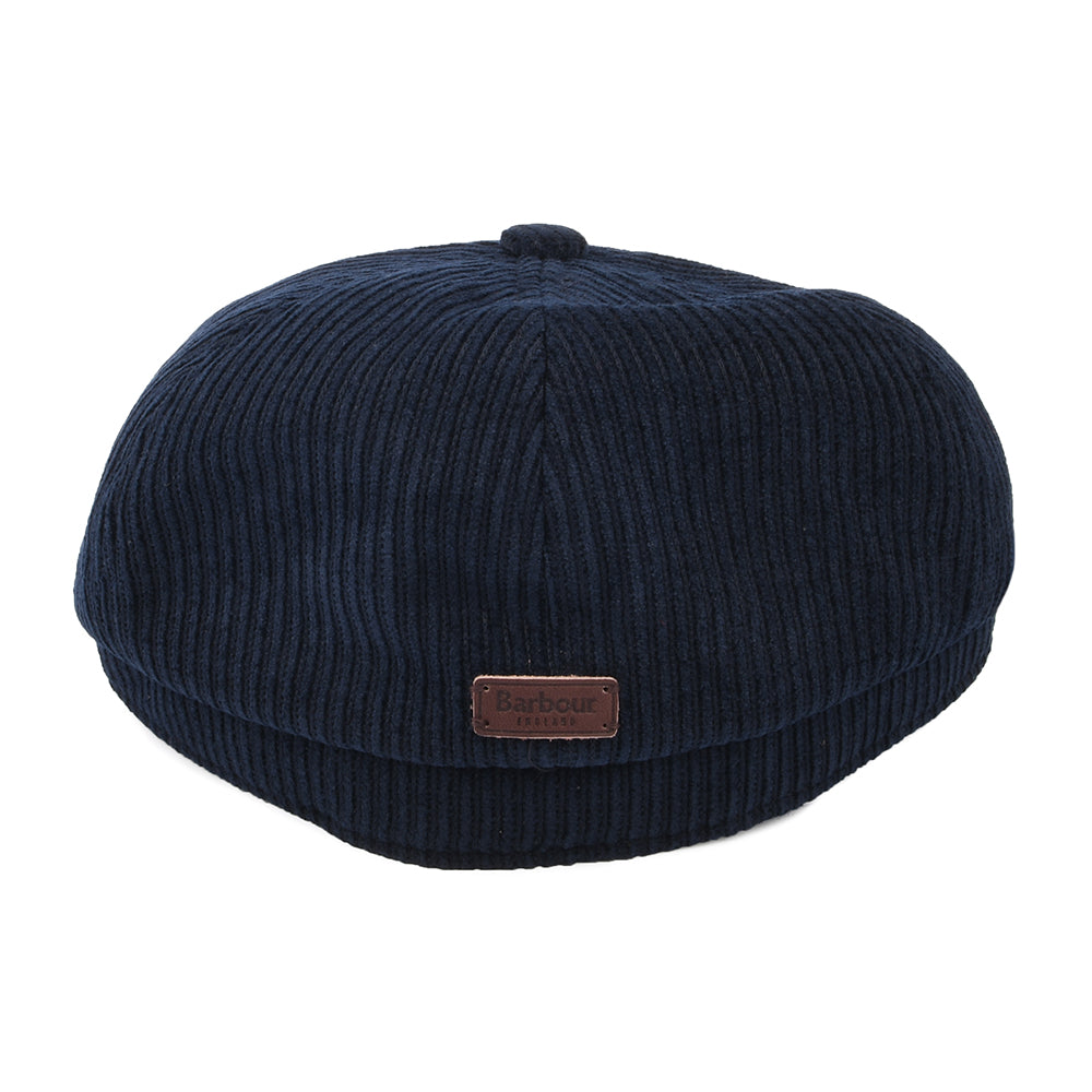 Barbour Hats Thorns Corduroy Newsboy Cap - Navy Blue