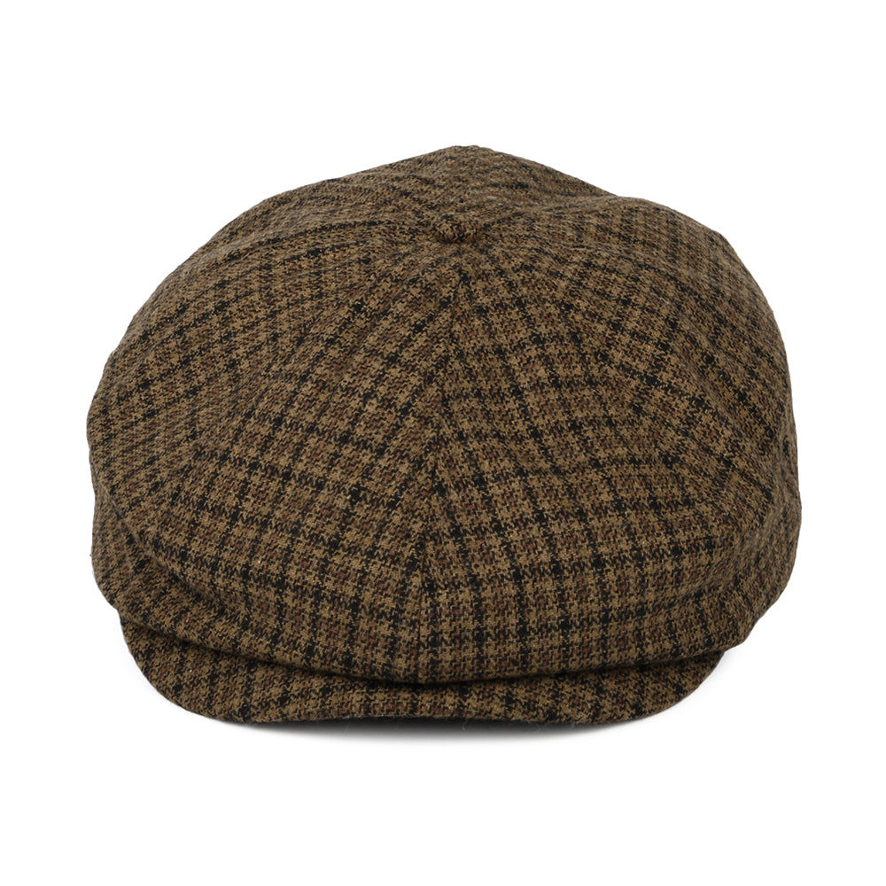 Brixton Hats Brood Houndstooth Newsboy Cap - Caramel-Black