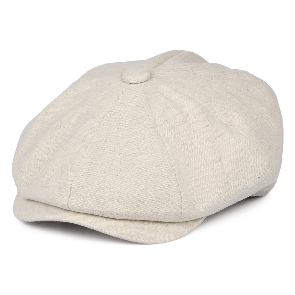 Christys Hats Alfie Heavy Linen Newsboy Cap - Cream – Village Hats