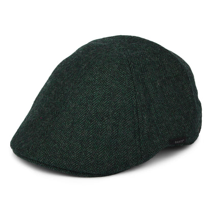 Barts Hats Mr. Mitchell Herringbone Duckbill Flat Cap - Green