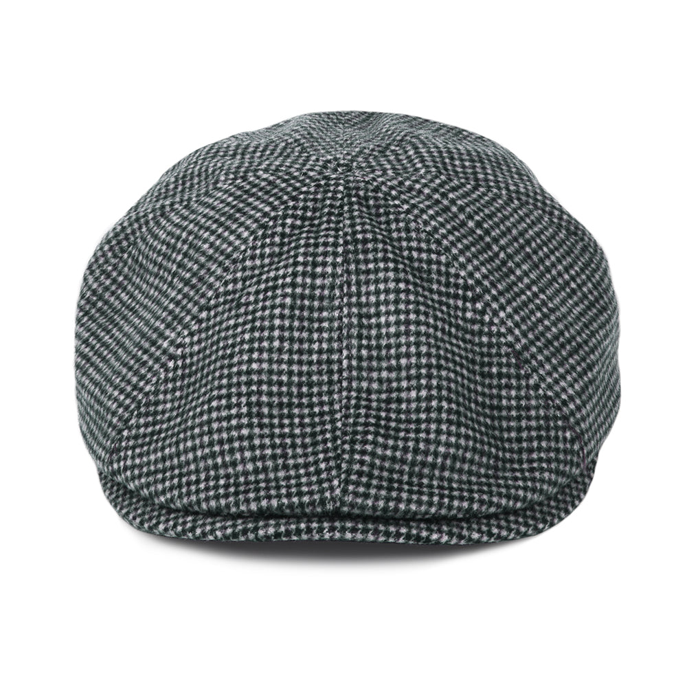 Bailey Hats Finnegan Houndstooth Wool Blend Newsboy Cap - Black-Multi