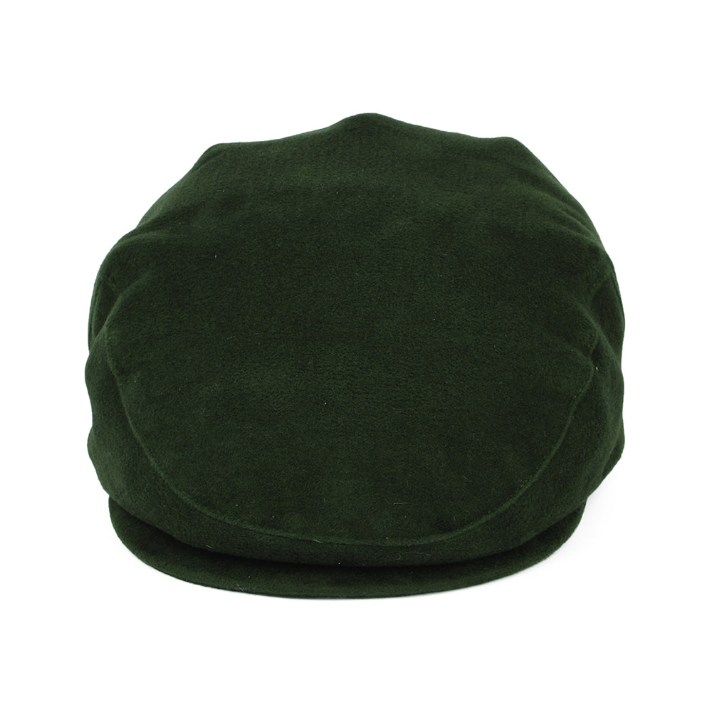 Failsworth Hats Moleskin Waterproof Flat Cap - Olive