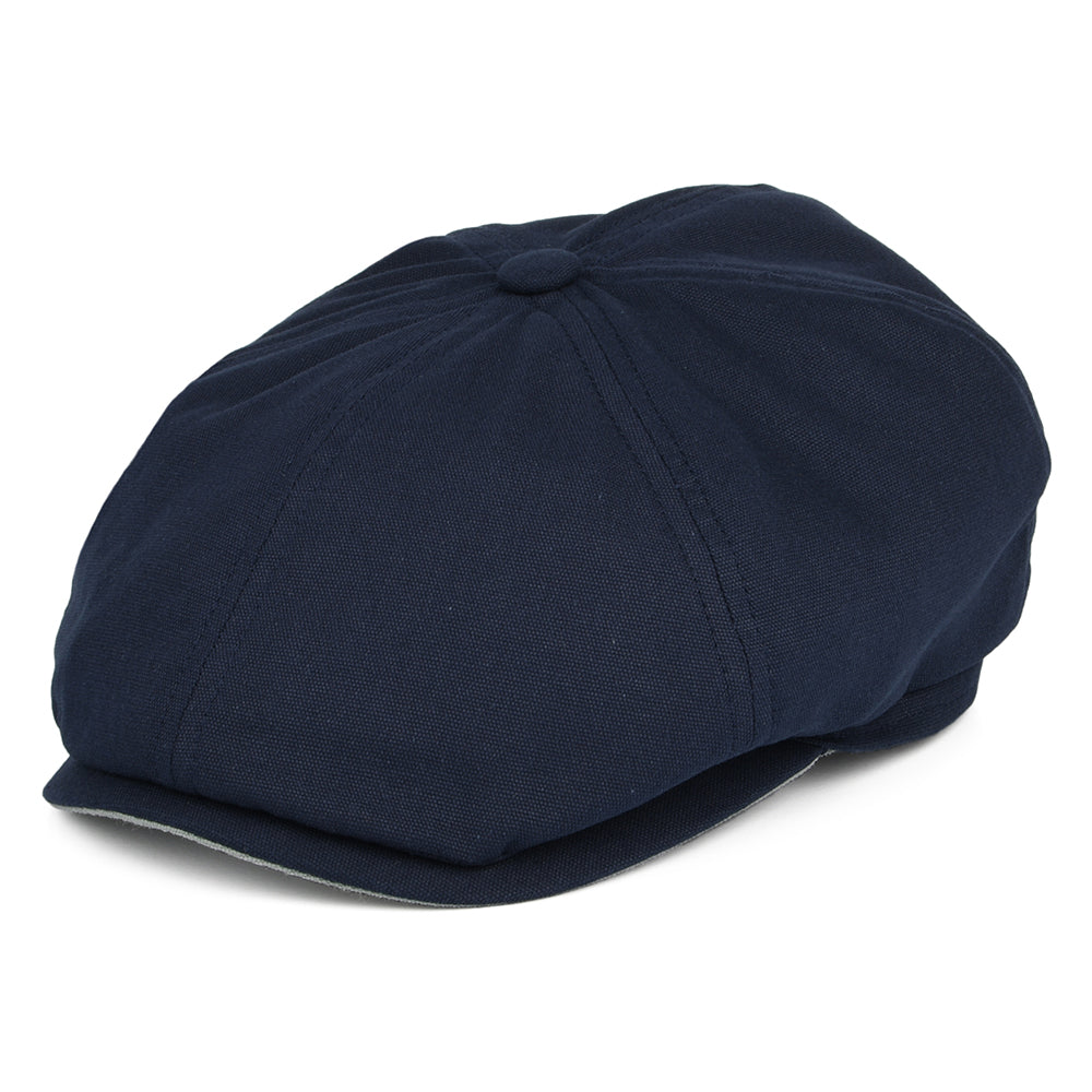 Failsworth Hats Hudson Cotton Canvas Newsboy Cap - Navy-Mint – Village Hats