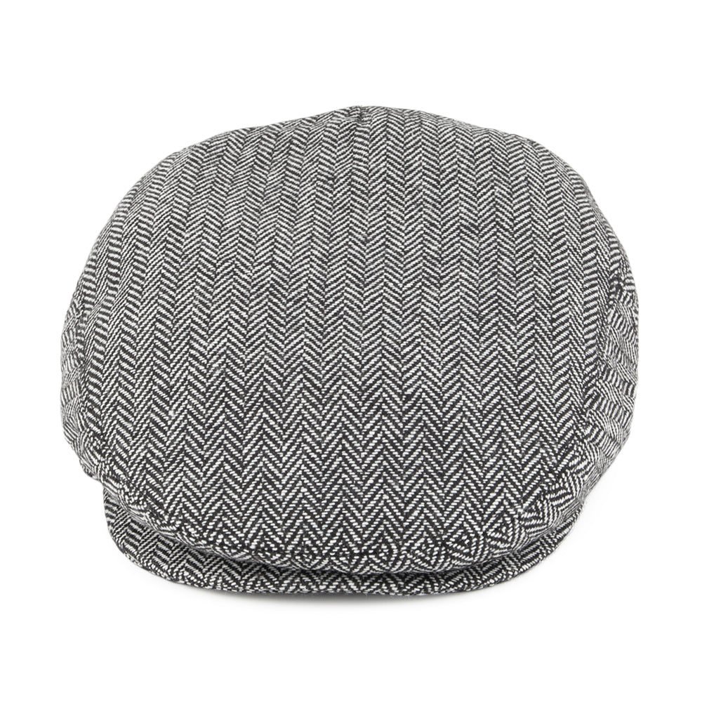 Jaxon & James Herringbone Flat Cap - Grey