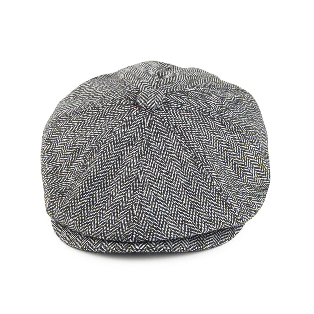 Jaxon & James Herringbone Newsboy Cap - Grey