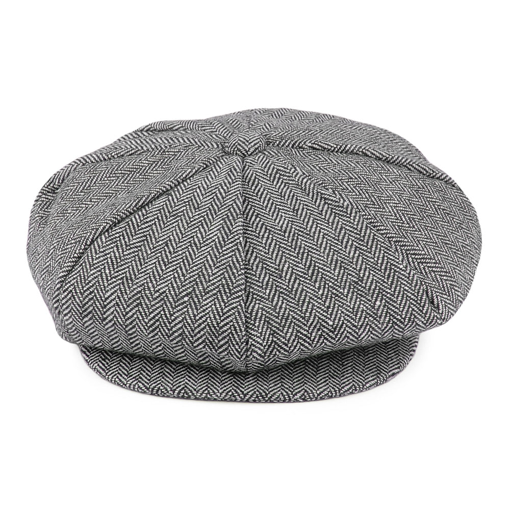 Jaxon & James Herringbone Big Apple Cap - Grey