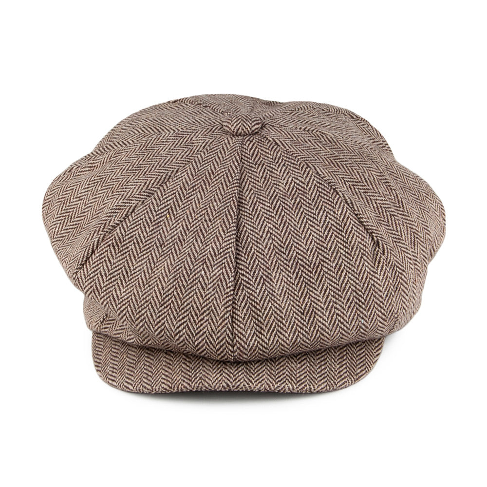 Jaxon & James Herringbone Big Apple Cap - Brown