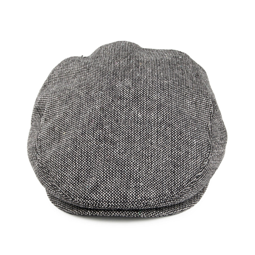 Jaxon & James Marl Tweed Flat Cap - Black