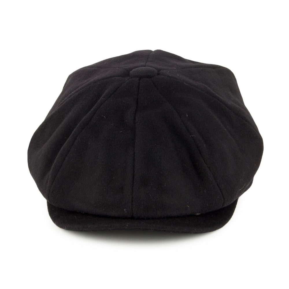 Jaxon & James Pure Wool Harlem Newsboy Cap - Black