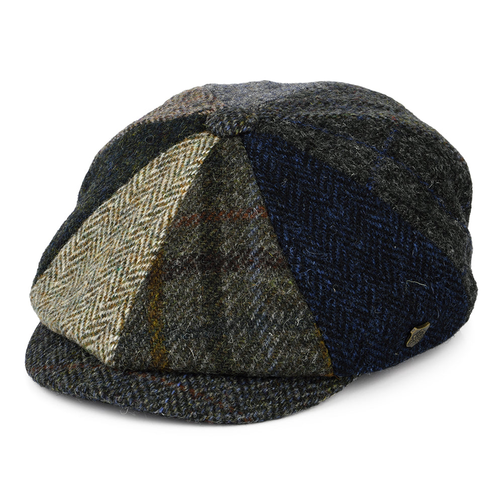 Failsworth Hats Harris Tweed Classic Lewis Newsboy Cap - Multi-Coloured