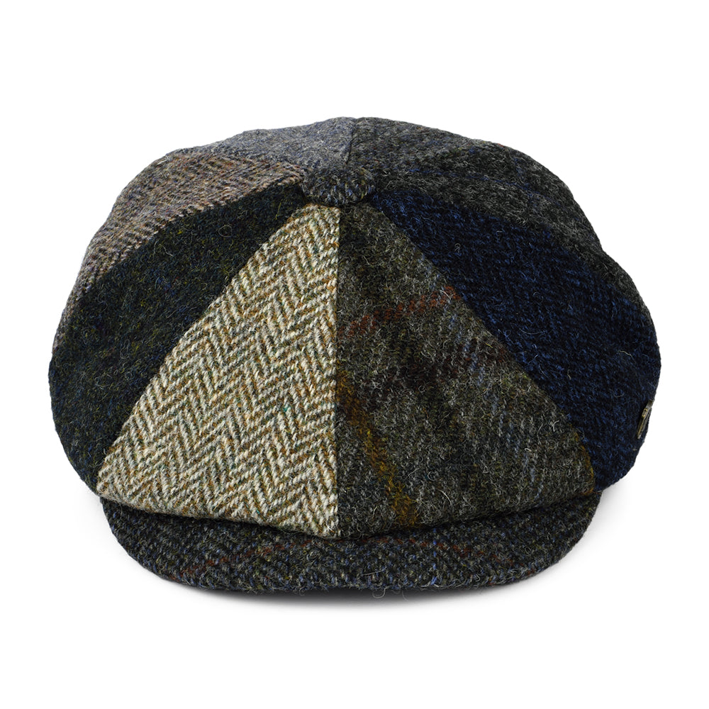 Failsworth Hats Harris Tweed Classic Lewis Newsboy Cap - Multi-Coloured