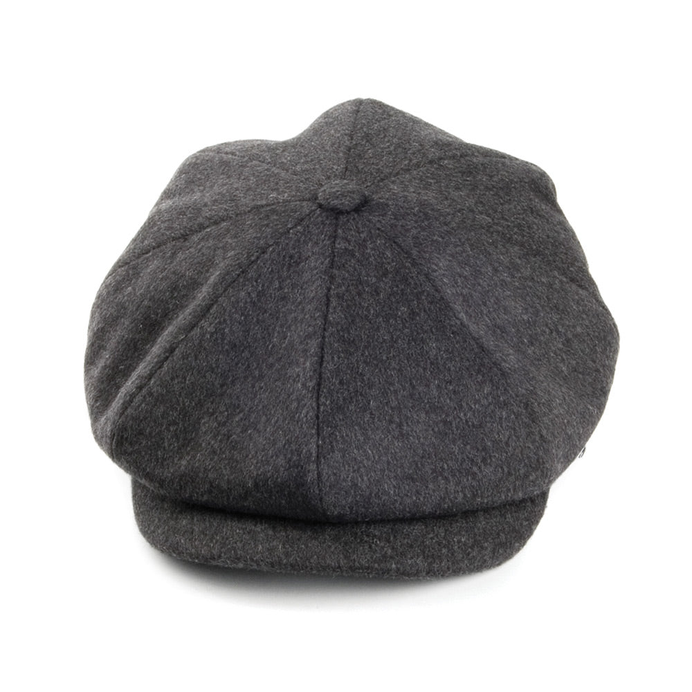 City Sport Loden Wool Newsboy Cap - Grey