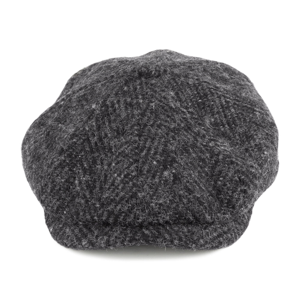 Stetson Hats Hatteras Wool Newsboy Cap - Dark Grey