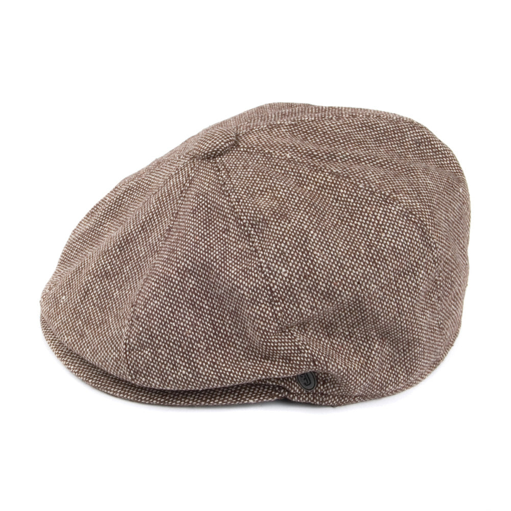 Jaxon & James Marl Tweed Newsboy Cap - Brown