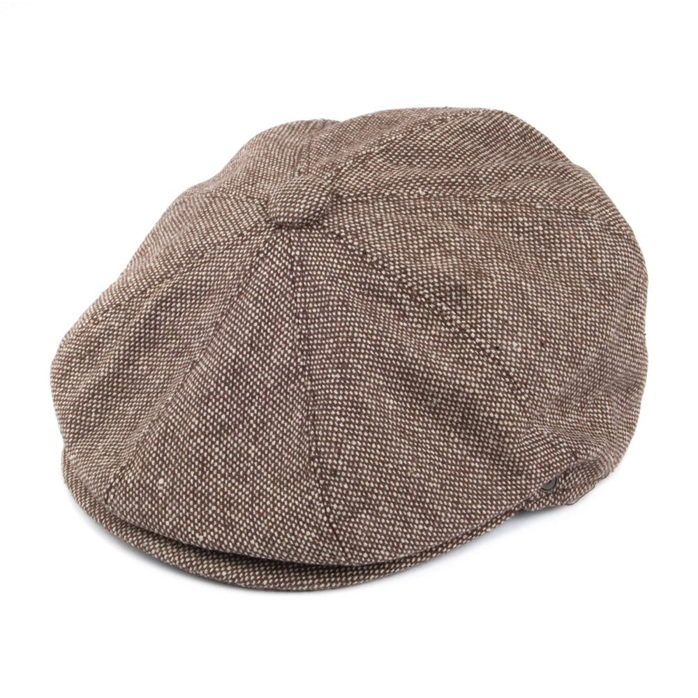 Jaxon & James Marl Tweed Peaky Blinders Men's Newsboy Cap - Brown ...